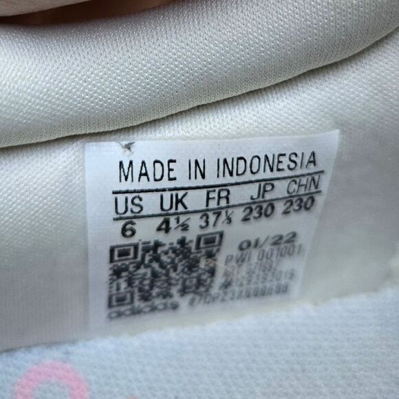 Adidas Women's Racer TR21 GZ1992 Running Shoes - Off White/Multicolor rainbow🌈6 - Picture 3 of 10